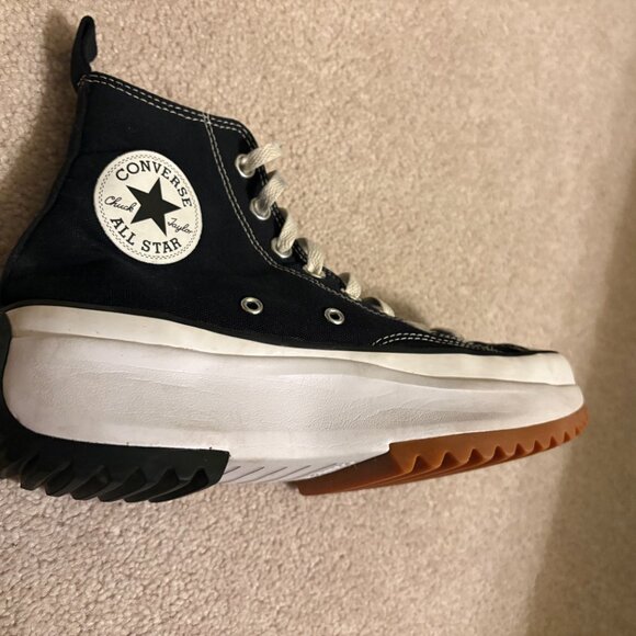 Converse CT Allstar Run Star Hike Hi Shoes Unisex M7.5 W9 Black White 166800C - Picture 5 of 9